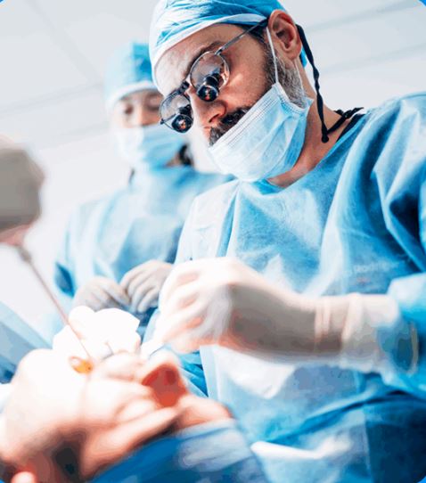 Implant surgery at the Elonix dental clinic in Tirana, Albania
