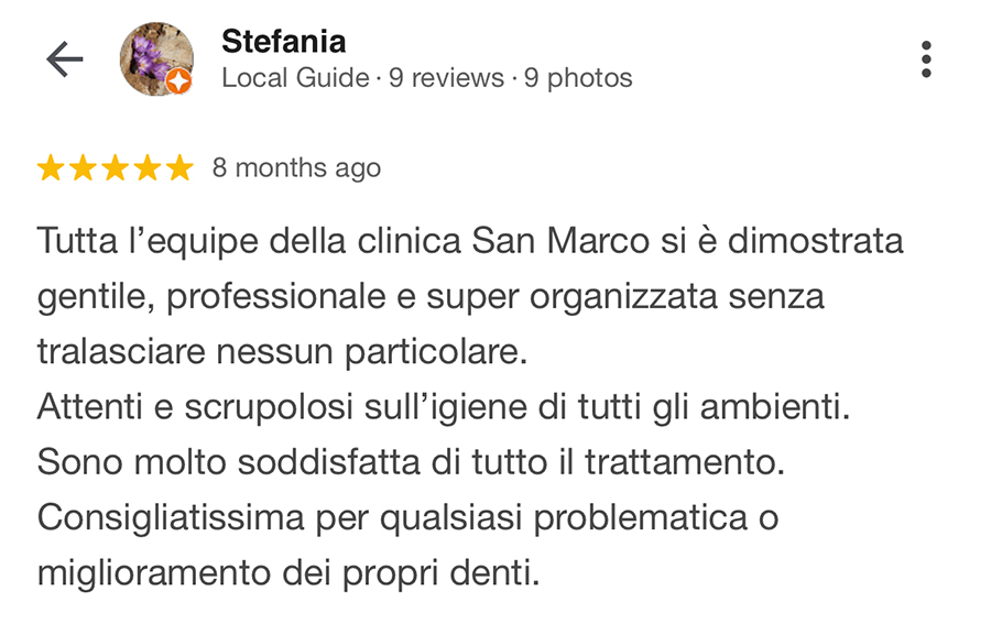 Paziente soddisfatto