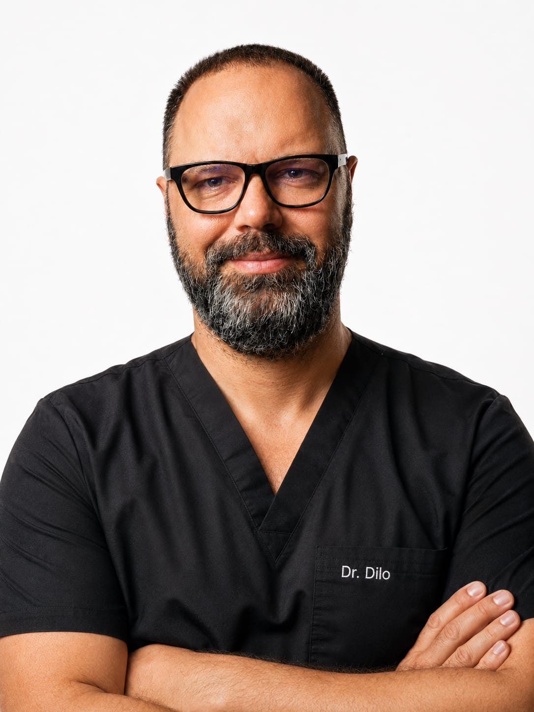 Dr. Gjergj Dilo at DentX Clinic, Tirana — follow the clinic on Instagram