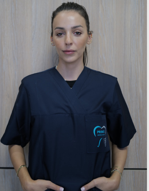 Dr Aferdita, dentist and cosmetic dentistry expert at the Primo clinic in Tirana