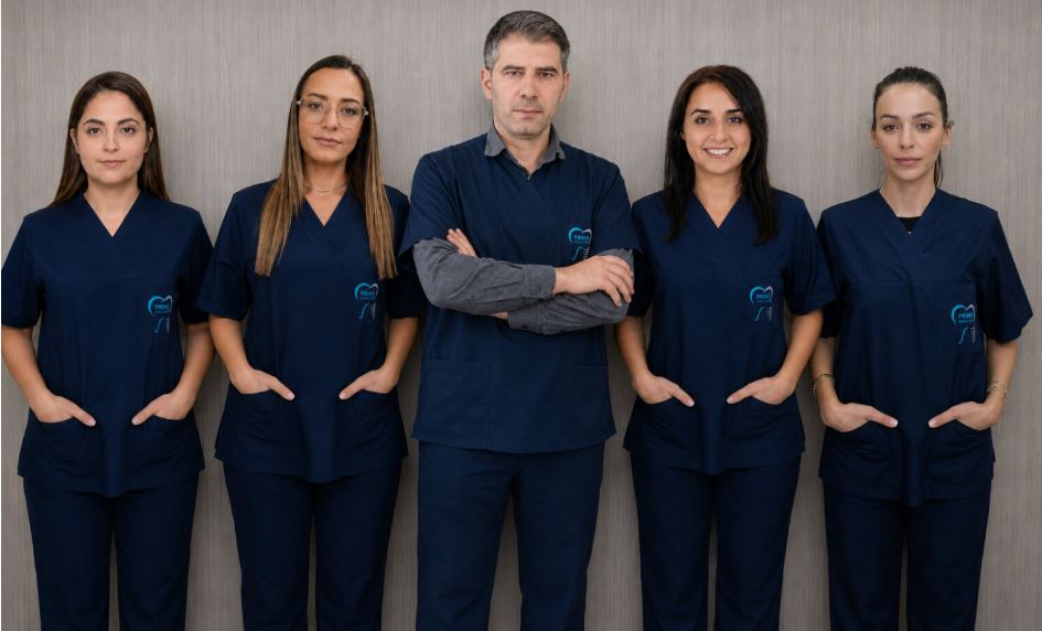 The medical team at the Primo dental clinic in Tirana, Albania