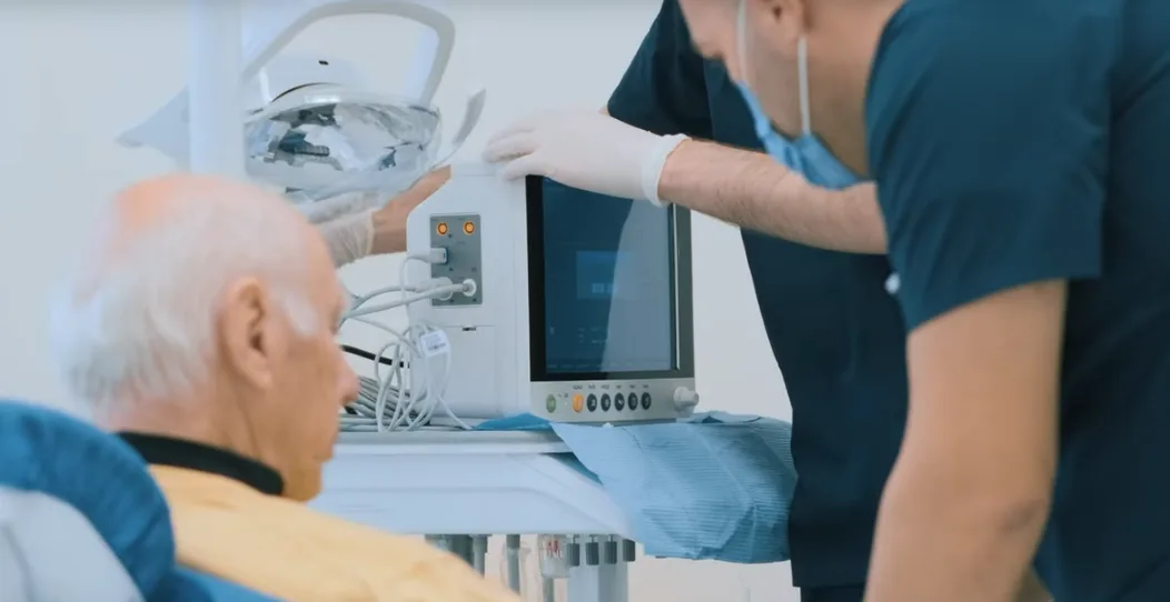 Reception of a partner dental clinic in Tirana, Albania — an alternative to dental tourism in Croatia