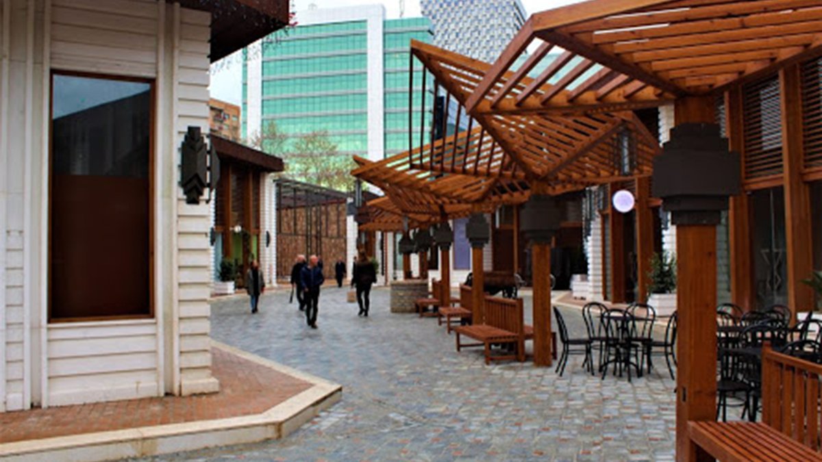 Cafes in the Blloku district, Tirana