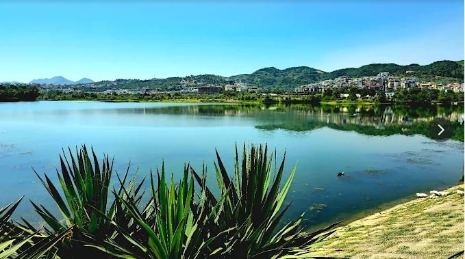 The lake at the Grand Park of Tirana